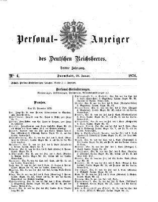 Allgemeine Militär-Zeitung Mittwoch 28. Januar 1874