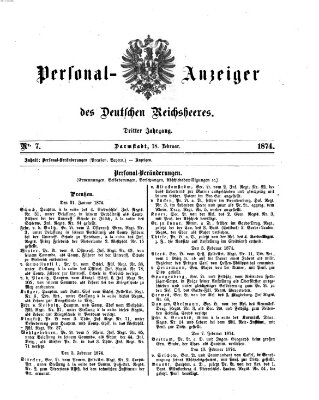 Allgemeine Militär-Zeitung Mittwoch 18. Februar 1874