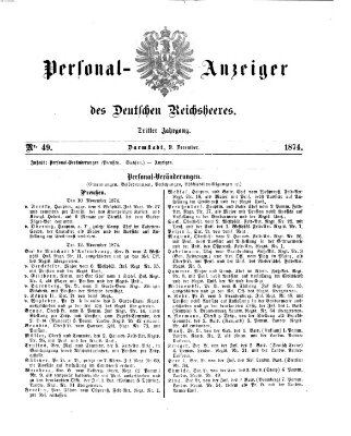 Allgemeine Militär-Zeitung Mittwoch 9. Dezember 1874