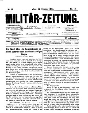 Militär-Zeitung Samstag 14. Februar 1874