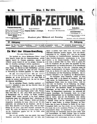 Militär-Zeitung Samstag 2. Mai 1874