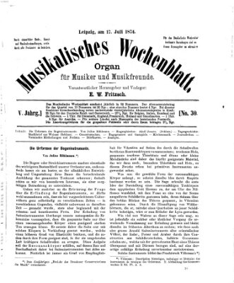 Musikalisches Wochenblatt Freitag 17. Juli 1874