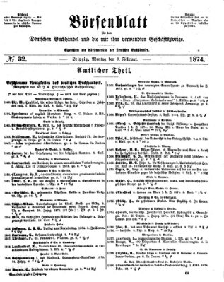 Börsenblatt für den deutschen Buchhandel Montag 9. Februar 1874