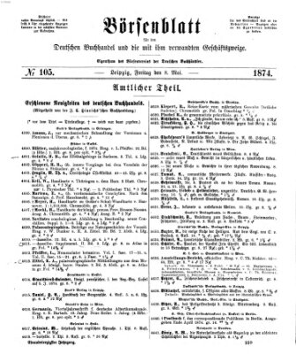 Börsenblatt für den deutschen Buchhandel Freitag 8. Mai 1874