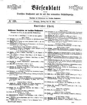 Börsenblatt für den deutschen Buchhandel Freitag 29. Mai 1874