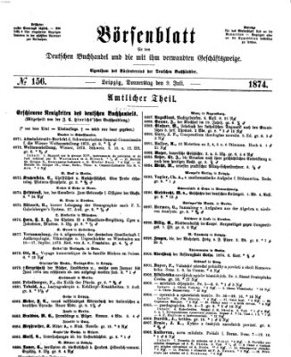 Börsenblatt für den deutschen Buchhandel Donnerstag 9. Juli 1874