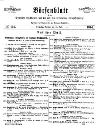 Börsenblatt für den deutschen Buchhandel Freitag 10. Juli 1874