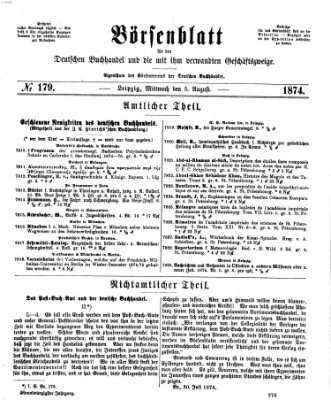 Börsenblatt für den deutschen Buchhandel Mittwoch 5. August 1874