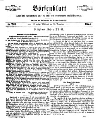 Börsenblatt für den deutschen Buchhandel Mittwoch 16. Dezember 1874