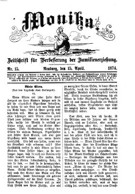 Katholische Schulzeitung (Bayerische Schulzeitung) Mittwoch 15. April 1874