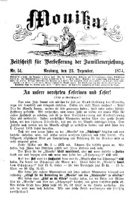 Katholische Schulzeitung (Bayerische Schulzeitung) Mittwoch 23. Dezember 1874