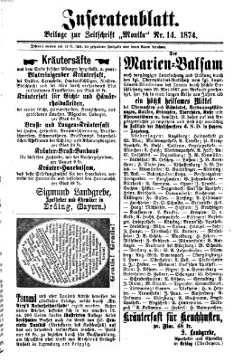 Katholische Schulzeitung (Bayerische Schulzeitung) Mittwoch 8. April 1874