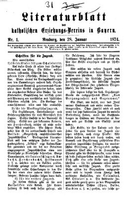 Katholische Schulzeitung (Bayerische Schulzeitung) Mittwoch 28. Januar 1874