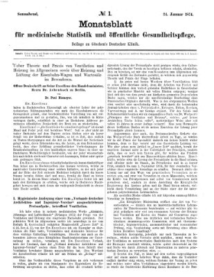 Deutsche Klinik Samstag 24. Januar 1874