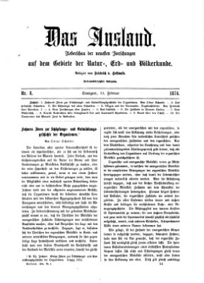 Das Ausland Montag 23. Februar 1874