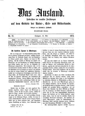 Das Ausland Montag 25. Mai 1874