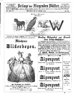 Fliegende Blätter Samstag 10. Januar 1874