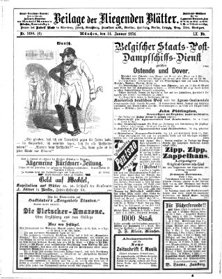 Fliegende Blätter Samstag 24. Januar 1874