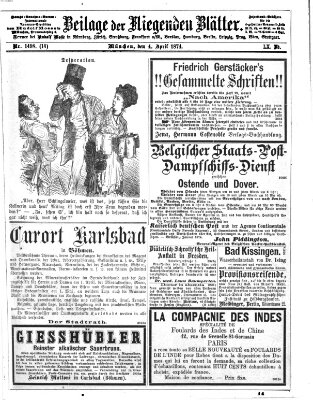 Fliegende Blätter Samstag 4. April 1874