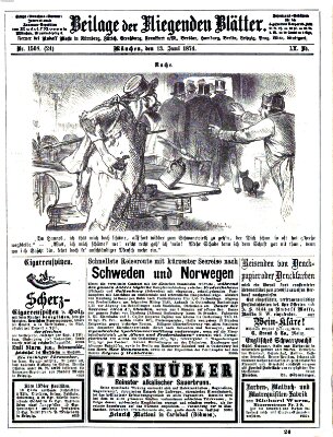 Fliegende Blätter Samstag 13. Juni 1874