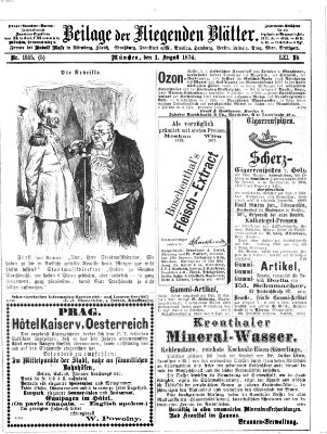 Fliegende Blätter Samstag 1. August 1874