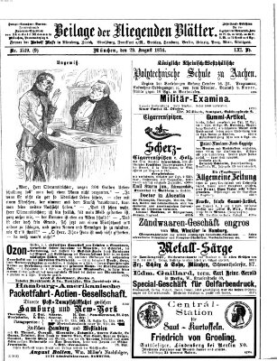 Fliegende Blätter Samstag 29. August 1874