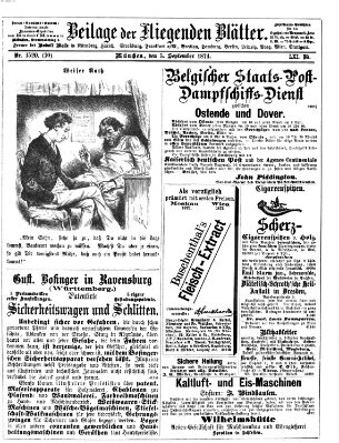 Fliegende Blätter Samstag 5. September 1874