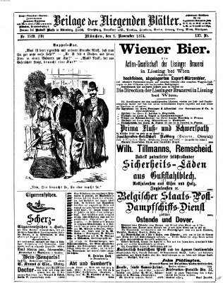 Fliegende Blätter Samstag 7. November 1874