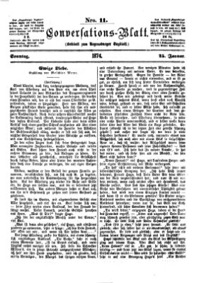 Regensburger Conversations-Blatt (Regensburger Tagblatt) Sonntag 25. Januar 1874