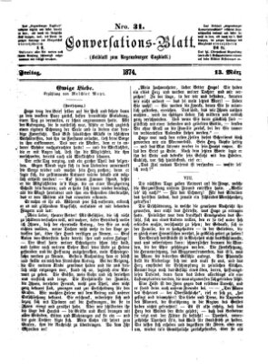 Regensburger Conversations-Blatt (Regensburger Tagblatt) Freitag 13. März 1874