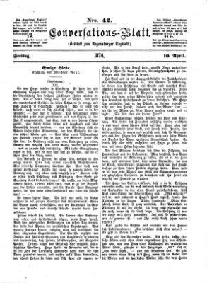 Regensburger Conversations-Blatt (Regensburger Tagblatt) Freitag 10. April 1874