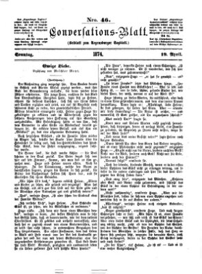 Regensburger Conversations-Blatt (Regensburger Tagblatt) Sonntag 19. April 1874