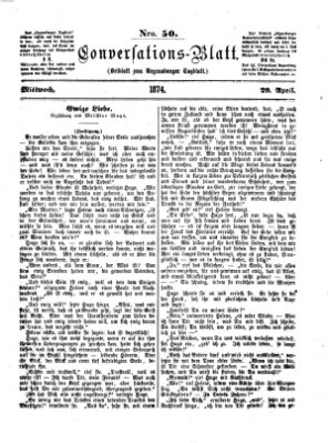 Regensburger Conversations-Blatt (Regensburger Tagblatt) Mittwoch 29. April 1874