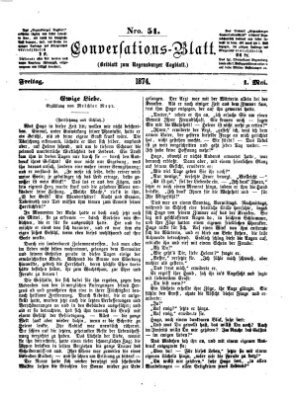 Regensburger Conversations-Blatt (Regensburger Tagblatt) Freitag 1. Mai 1874