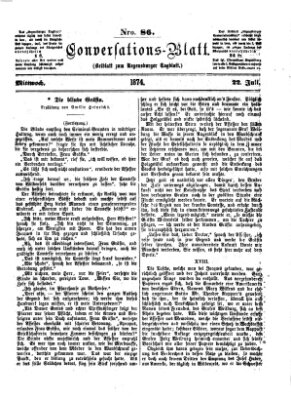 Regensburger Conversations-Blatt (Regensburger Tagblatt) Mittwoch 22. Juli 1874