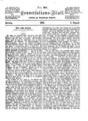 Regensburger Conversations-Blatt (Regensburger Tagblatt) Freitag 7. August 1874