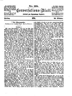 Regensburger Conversations-Blatt (Regensburger Tagblatt) Donnerstag 29. Oktober 1874