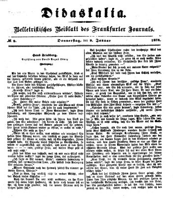 Didaskalia Donnerstag 8. Januar 1874