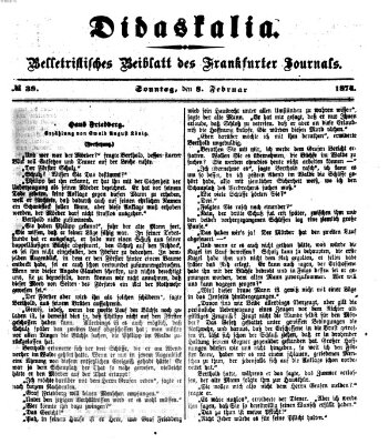 Didaskalia Sonntag 8. Februar 1874