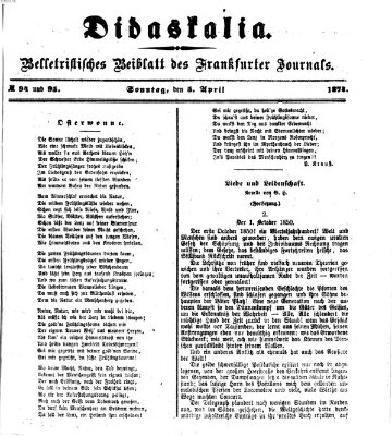 Didaskalia Sonntag 5. April 1874