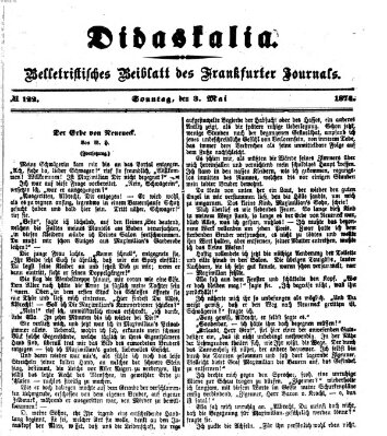 Didaskalia Sonntag 3. Mai 1874