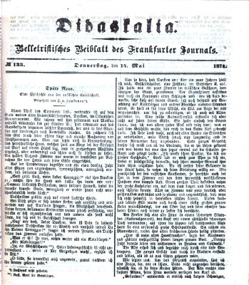 Didaskalia Donnerstag 14. Mai 1874