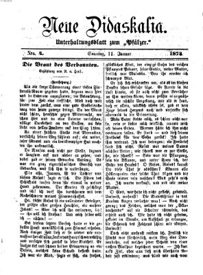 Neue Didaskalia (Pfälzer) Sonntag 11. Januar 1874