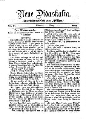 Neue Didaskalia (Pfälzer) Mittwoch 11. März 1874