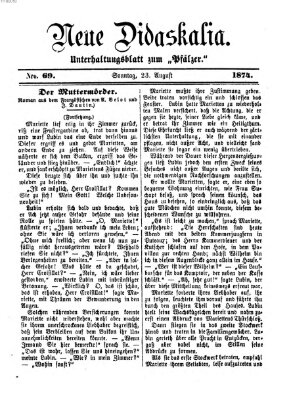 Neue Didaskalia (Pfälzer) Sonntag 23. August 1874