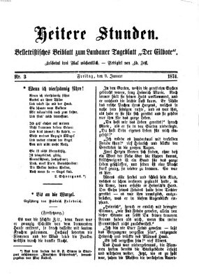 Heitere Stunden (Der Eilbote) Freitag 9. Januar 1874