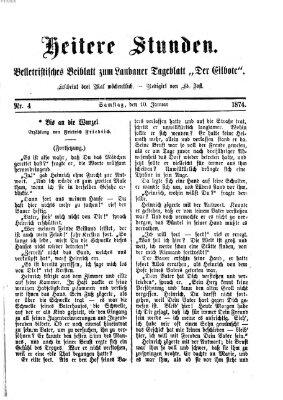 Heitere Stunden (Der Eilbote) Samstag 10. Januar 1874