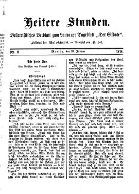 Heitere Stunden (Der Eilbote) Montag 26. Januar 1874