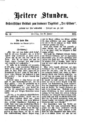 Heitere Stunden (Der Eilbote) Freitag 30. Januar 1874