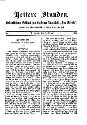 Heitere Stunden (Der Eilbote) Mittwoch 18. Februar 1874